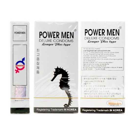 bao cao su chống xuất tinh sớm tốt nhất Power Men Longer Plus Type bao cao su chống xuất tinh sớm tốt nhất Power Men Longer Plus Type