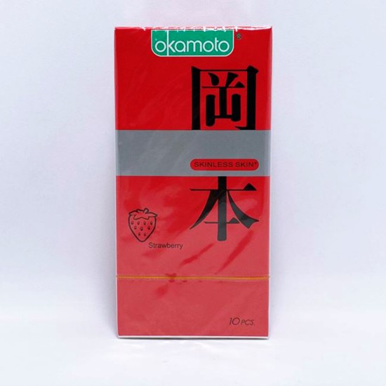 Bao cao su hương dâu Strawberry Okamoto Nhật Bản Bao cao su hương dâu Strawberry Okamoto Nhật Bản