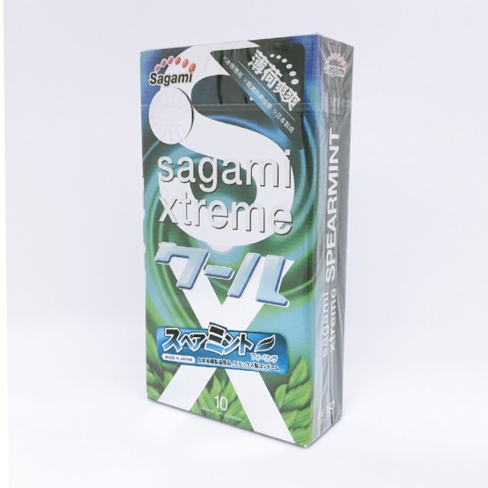 Bao cao su hương bạc hà mỏng trơn Sagami Xtreme Spearmint Bao cao su hương bạc hà mỏng trơn Sagami Xtreme Spearmint