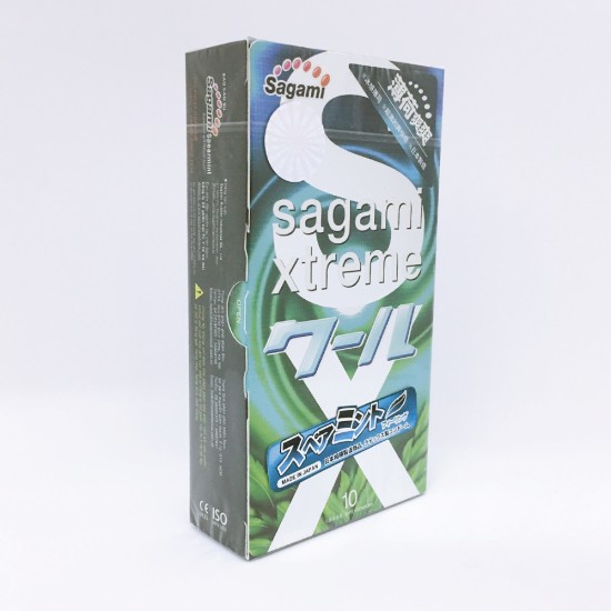 Bao cao su hương bạc hà mỏng trơn Sagami Xtreme Spearmint Bao cao su hương bạc hà mỏng trơn Sagami Xtreme Spearmint