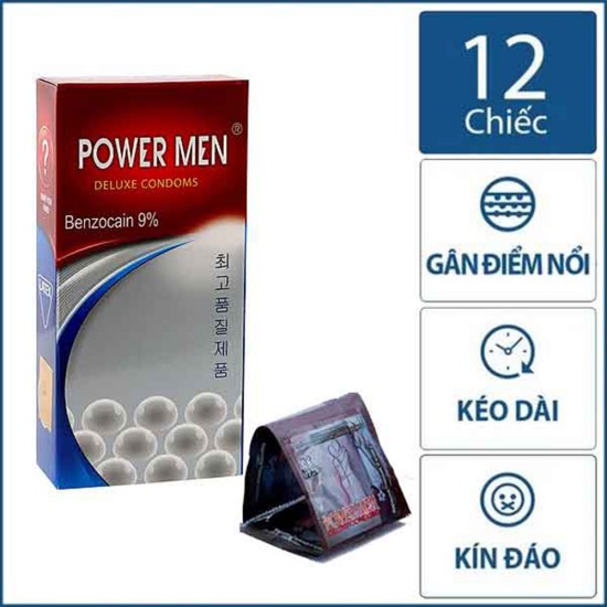 bao cao su kéo dài thời gian quan hệ Power Men Ngọc Trai