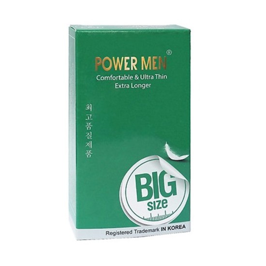 Bao cao su lâu ra size lớn 56mm Power Men Longer Comfortable Bao cao su lâu ra size lớn 56mm Power Men Longer Comfortable