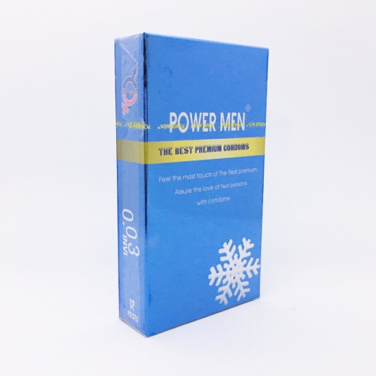 Bao cao su siêu mỏng hương bạc hà Power Men 0.03 Invi