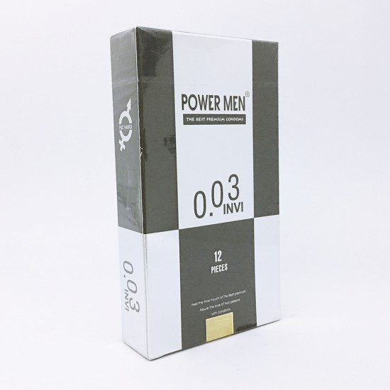 Bao cao su siêu mỏng Power Men 0.03 Invi Hàn Quốc Bao cao su siêu mỏng Power Men 0.03 Invi Hàn Quốc