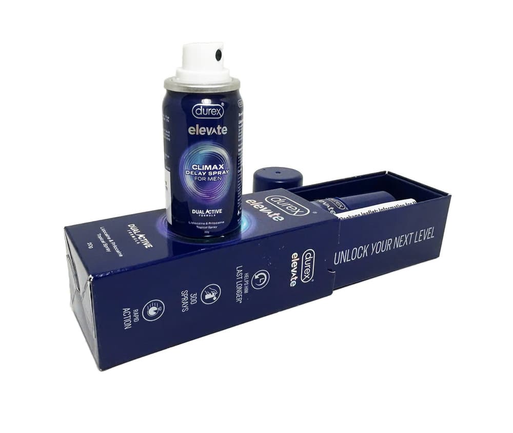 Bình xịt Durex Elevate Climax Delay 20g chống xuất tinh sớm