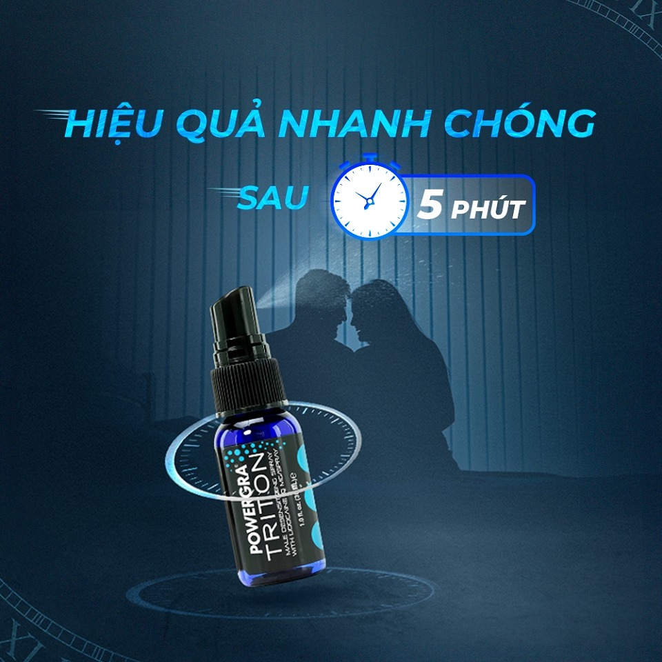 Bình xịt lâu ra cao cấp Powergra Triton 30ml - USA