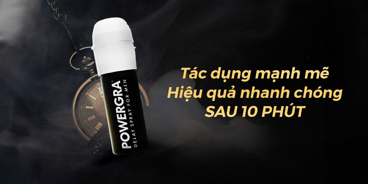 Chai xịt chống xuất sớm của Mỹ Powergra Delay For Men 13ml