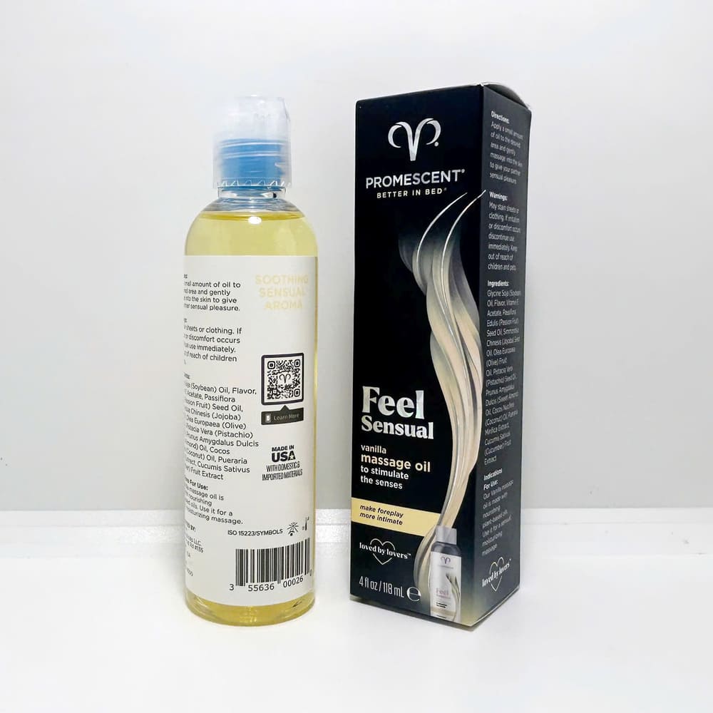 Dầu matxa body cao cấp Promescent Vanilla Massage Oil 118ml