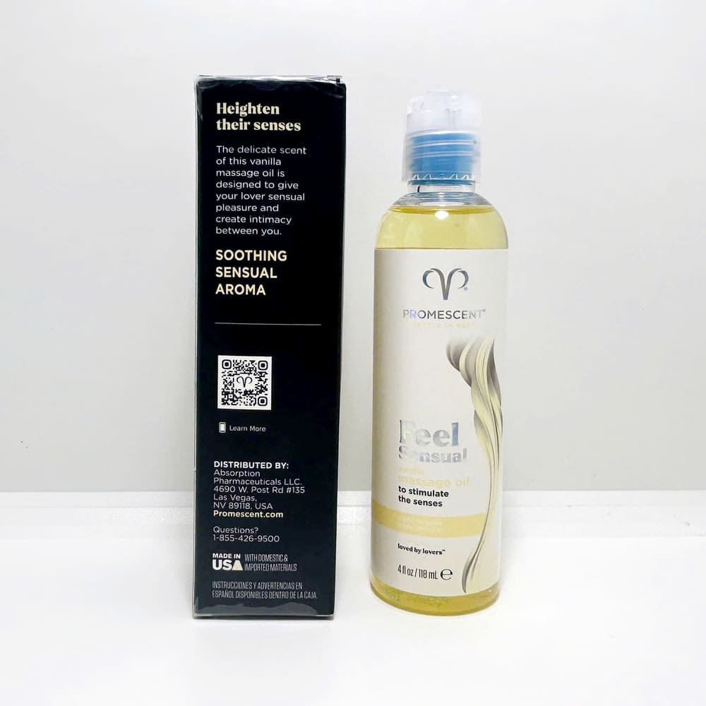 Dầu matxa body cao cấp Promescent Vanilla Massage Oil 118ml