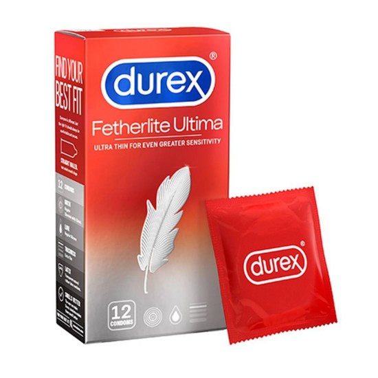 Bao cao su mỏng trơn Durex Fetherlite Ultima