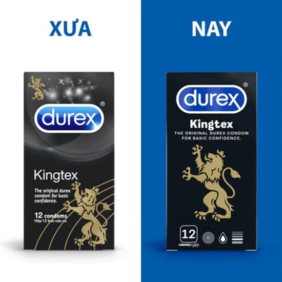 Bao cao su size nhỏ 49mm Durex Kingtex