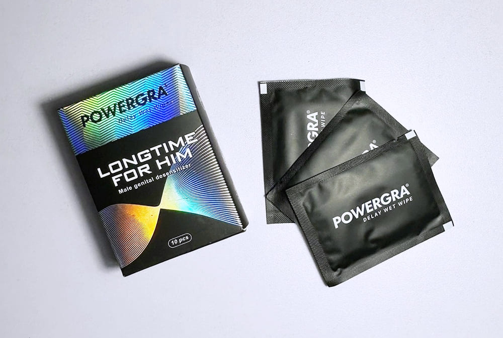 Khăn lau kéo dài thời gian quan hệ Powergra Delay Wet Wipes -10c Khăn lau kéo dài thời gian quan hệ Powergra Delay Wet Wipes -10c
