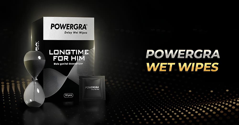 Khăn lau kéo dài thời gian quan hệ Powergra Delay Wet Wipes -10c Khăn lau kéo dài thời gian quan hệ Powergra Delay Wet Wipes -10c