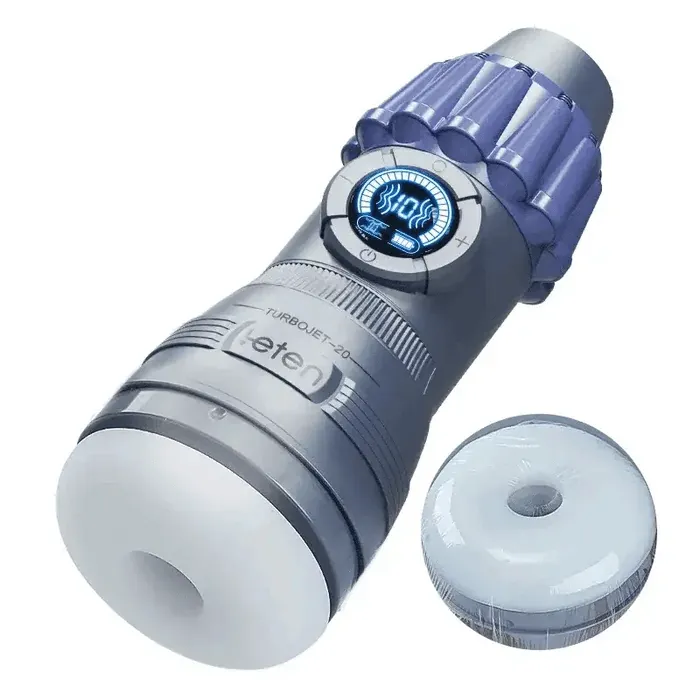 Máy thủ dâm nam rung co bóp có âm thanh màn hình LCD Leten TurboJet-20
