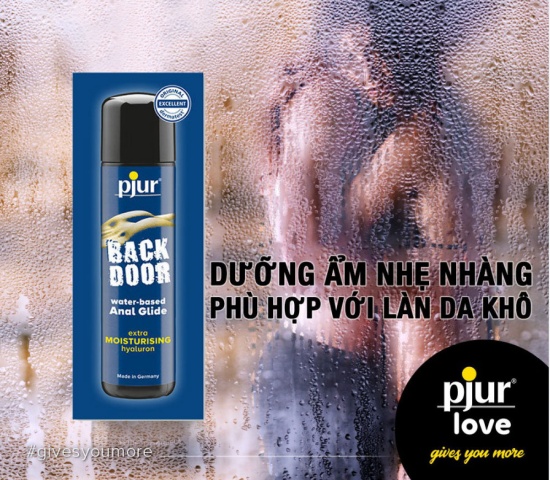 Gel bôi trơn hậu môn gốc nước Pjur Back Door Moisturising của Đức