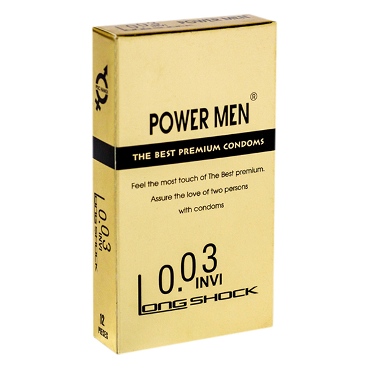 Bcs siêu mỏng chống xuất tinh sớm Power Men 0.03 Invi Long Shock -12s