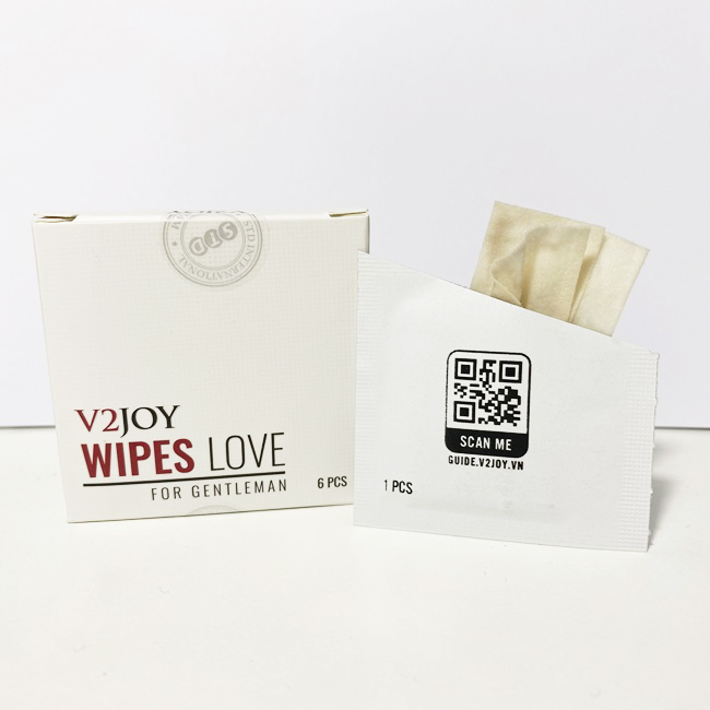 HDSD khăn lau V2joy Wipes Love