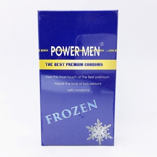 Bao cao su có gân gai hương bạc hà Power Men Frozen -12s