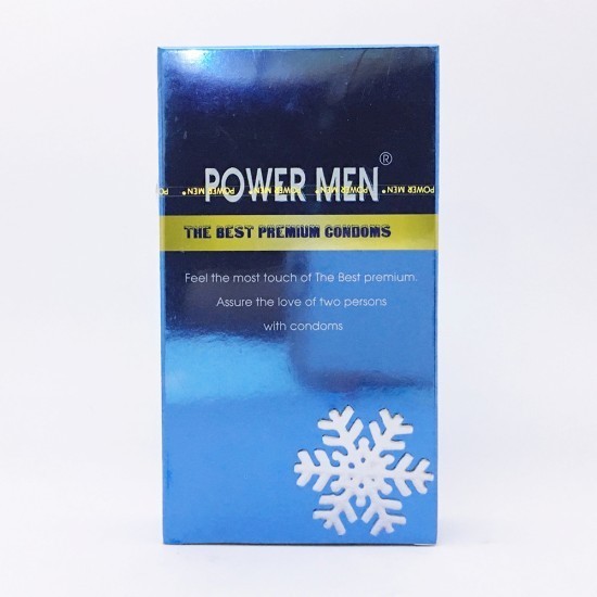 Bao cao su siêu mỏng hương bạc hà Power Men 0.03 Invi -12s