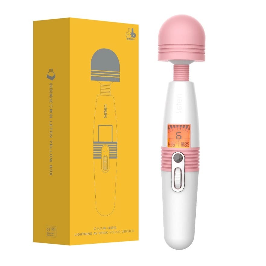 Chày rung tình yêu có sưởi ấm màn LCD Leten Lightning Young Version